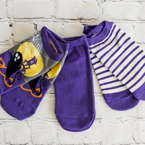3pair bundle Halloween Theme Cotton Ankle Socks (NEW)